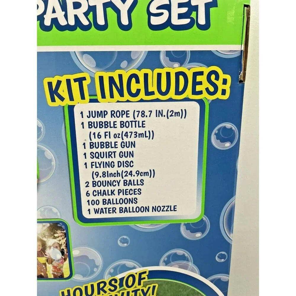 Maxx Bubbles Summer Fun Party Set 114 Pcs Jump Rope Bubble Blaster Balloons - Picture 3 of 11